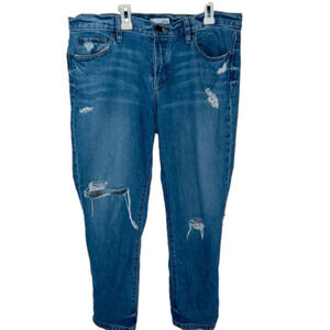 Cute medium wash loft ripped jeans